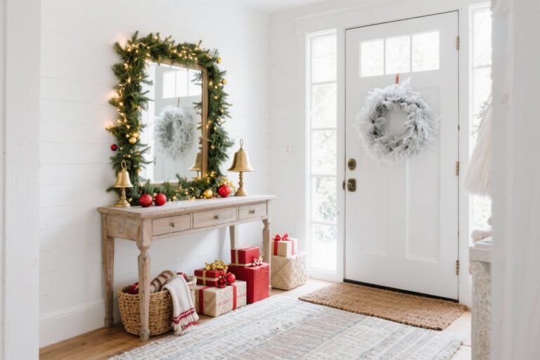 Ideas for a Festive Christmas Entryway Decor
