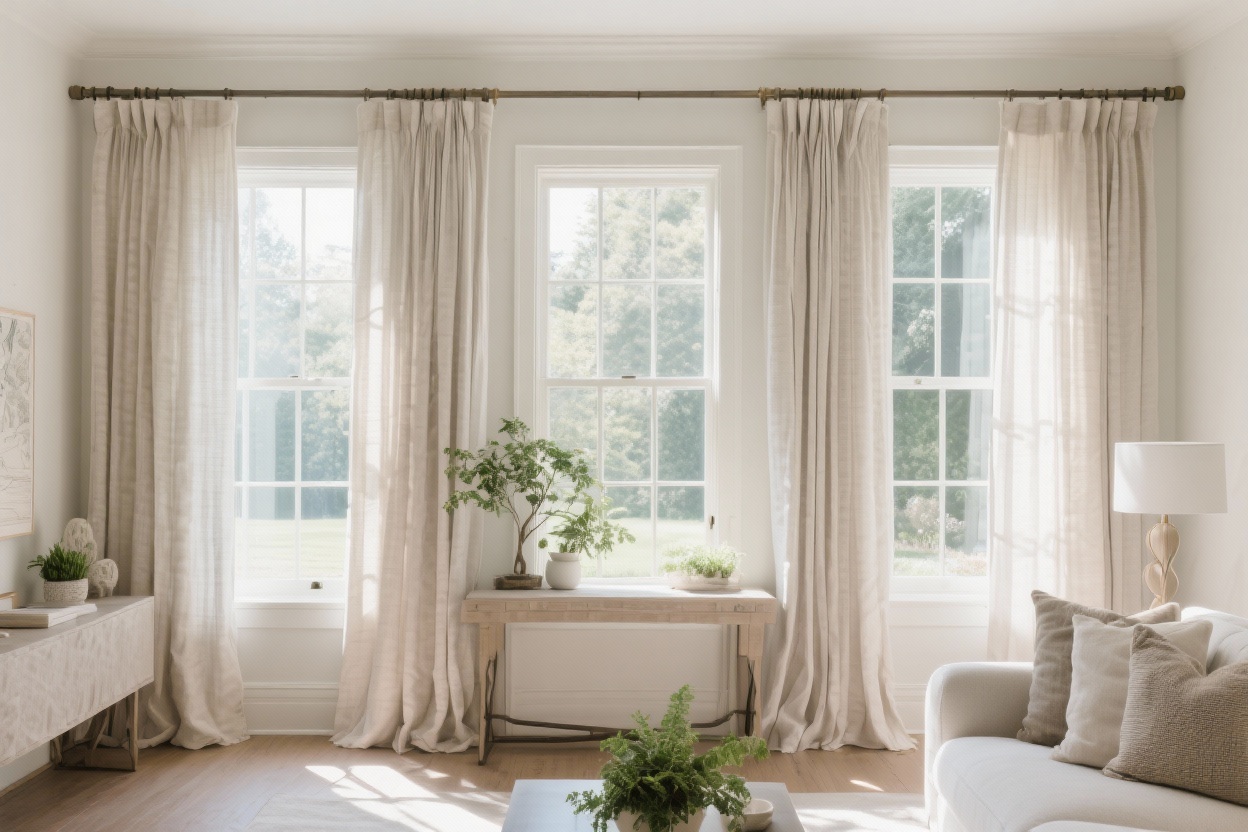 where to hang curtain rods